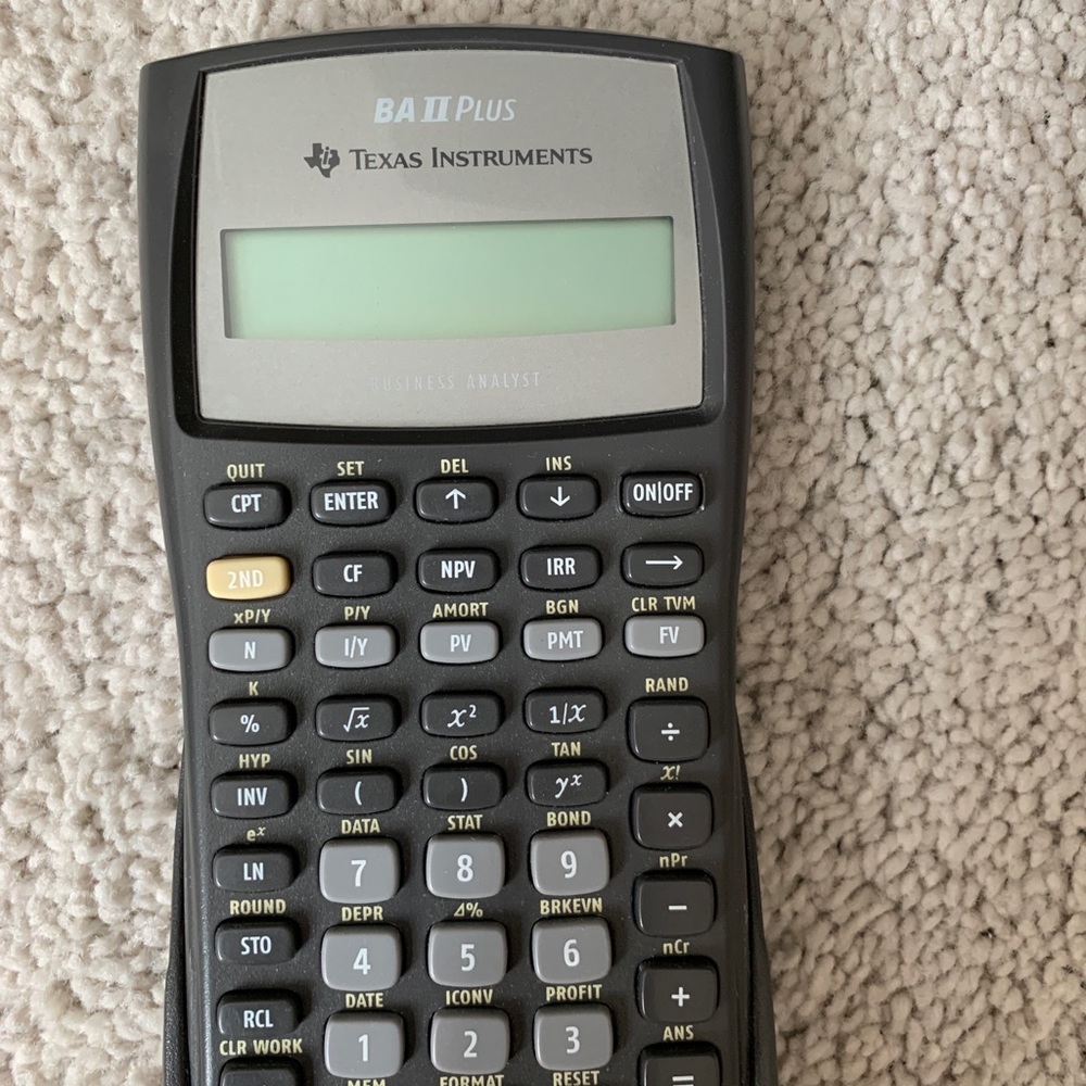 Texas Instruments BA II Plus Financial Calculator